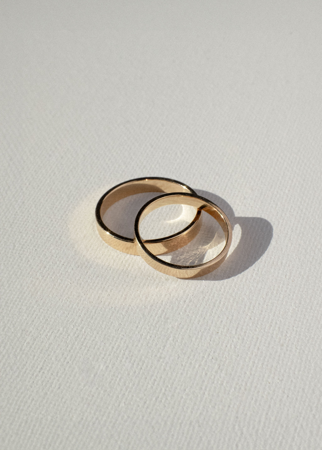 18k Red Gold Wedding Bands (A)