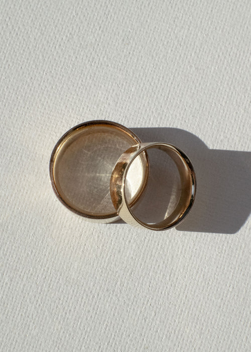 18k Red Gold Wedding Bands (B)