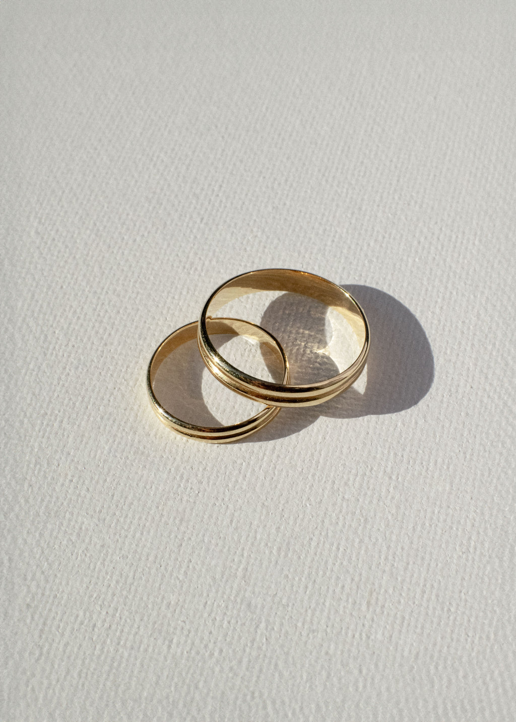18k Rose Gold Wedding Bands (C)