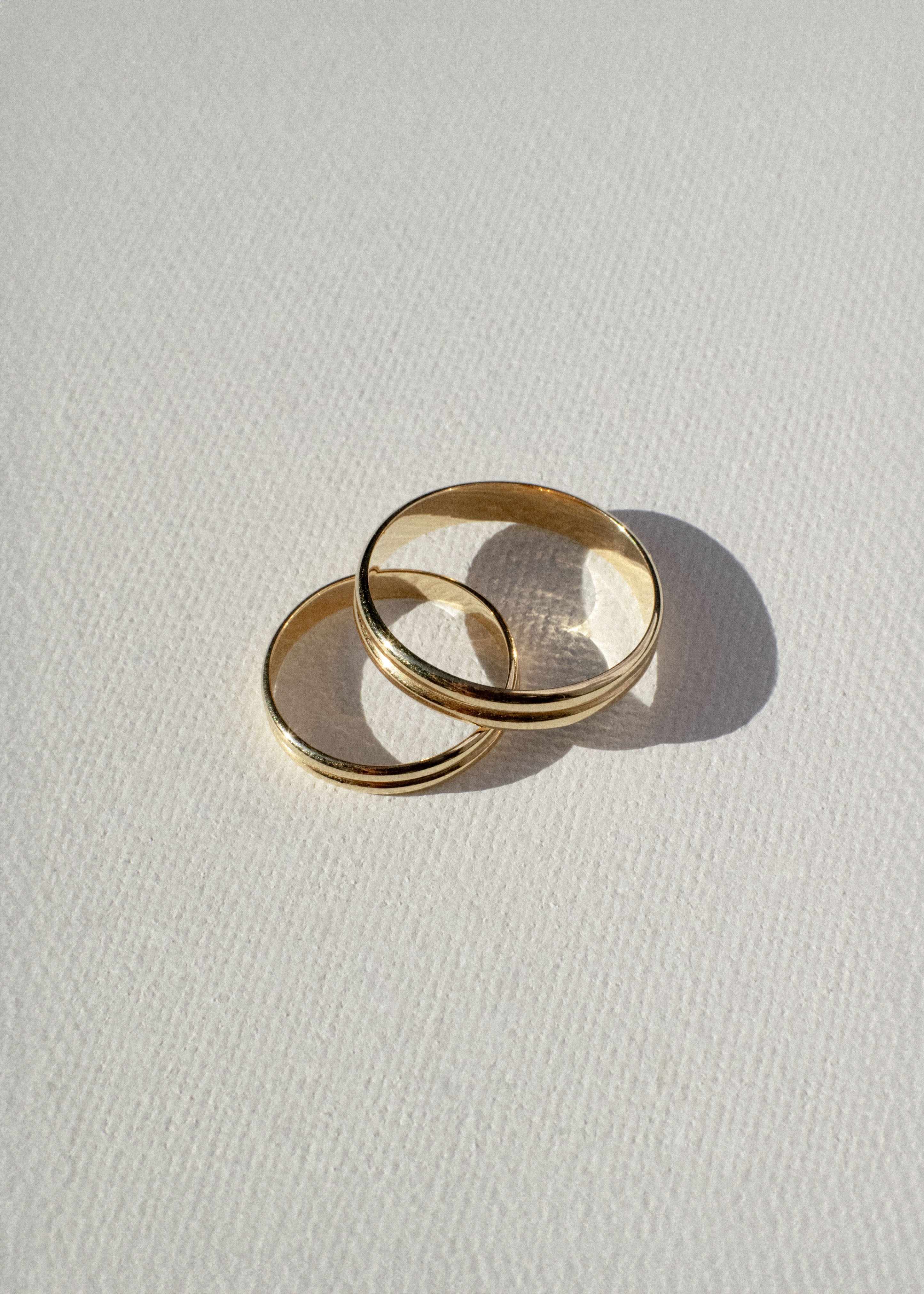 18k Rose Gold Wedding Bands (C)