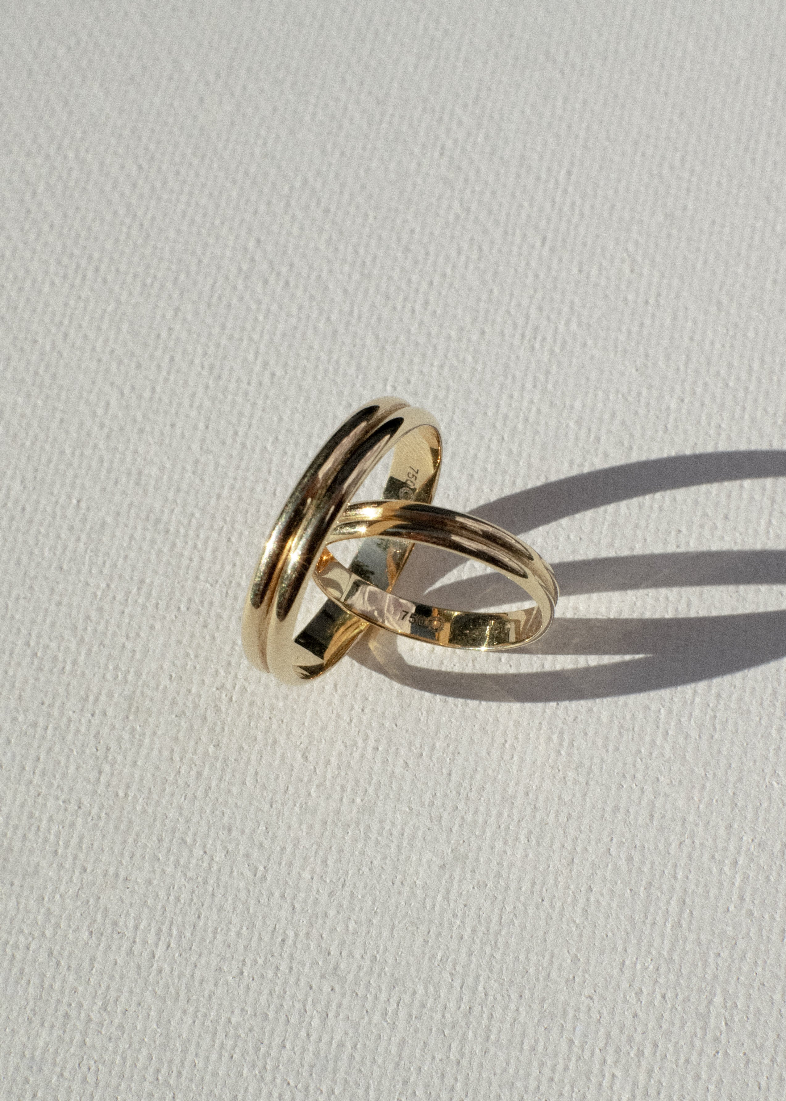 18k Rose Gold Wedding Bands (C)