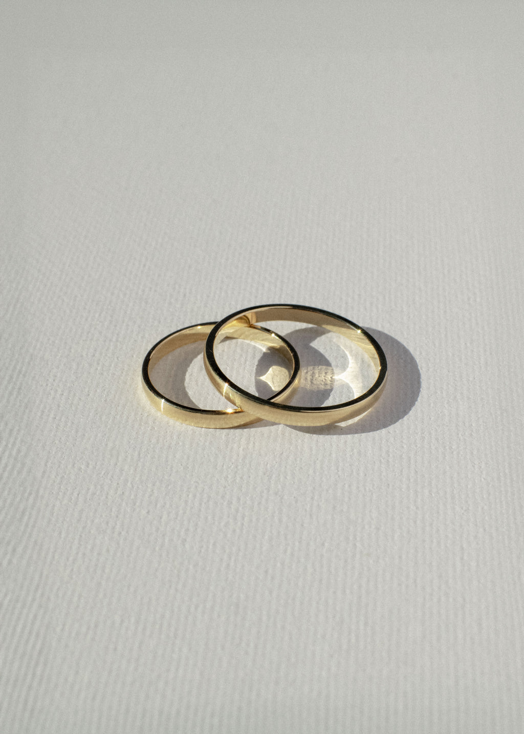 18k Rose Gold Wedding Bands (F)