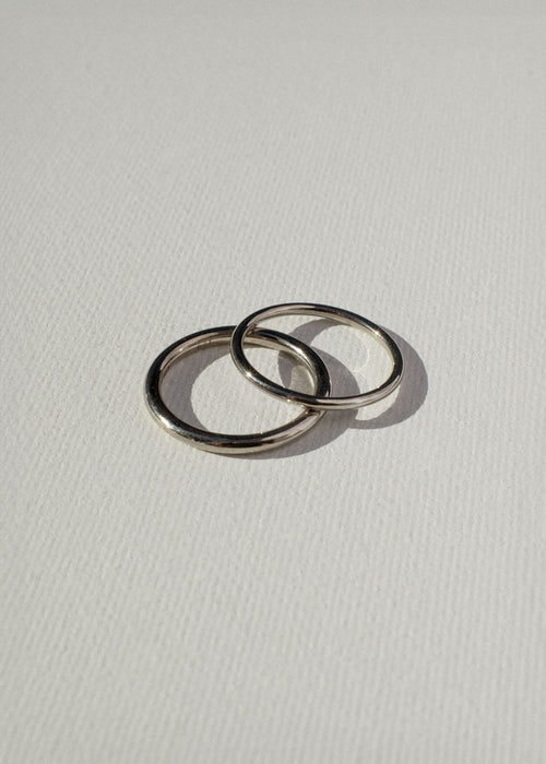 18k Palladium White Gold Wedding Bands (G)