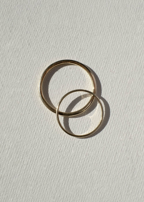 18k Rose Gold Wedding Bands (H)