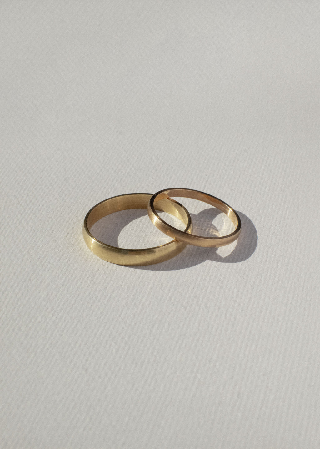 18k Rose Gold Wedding Bands (I)