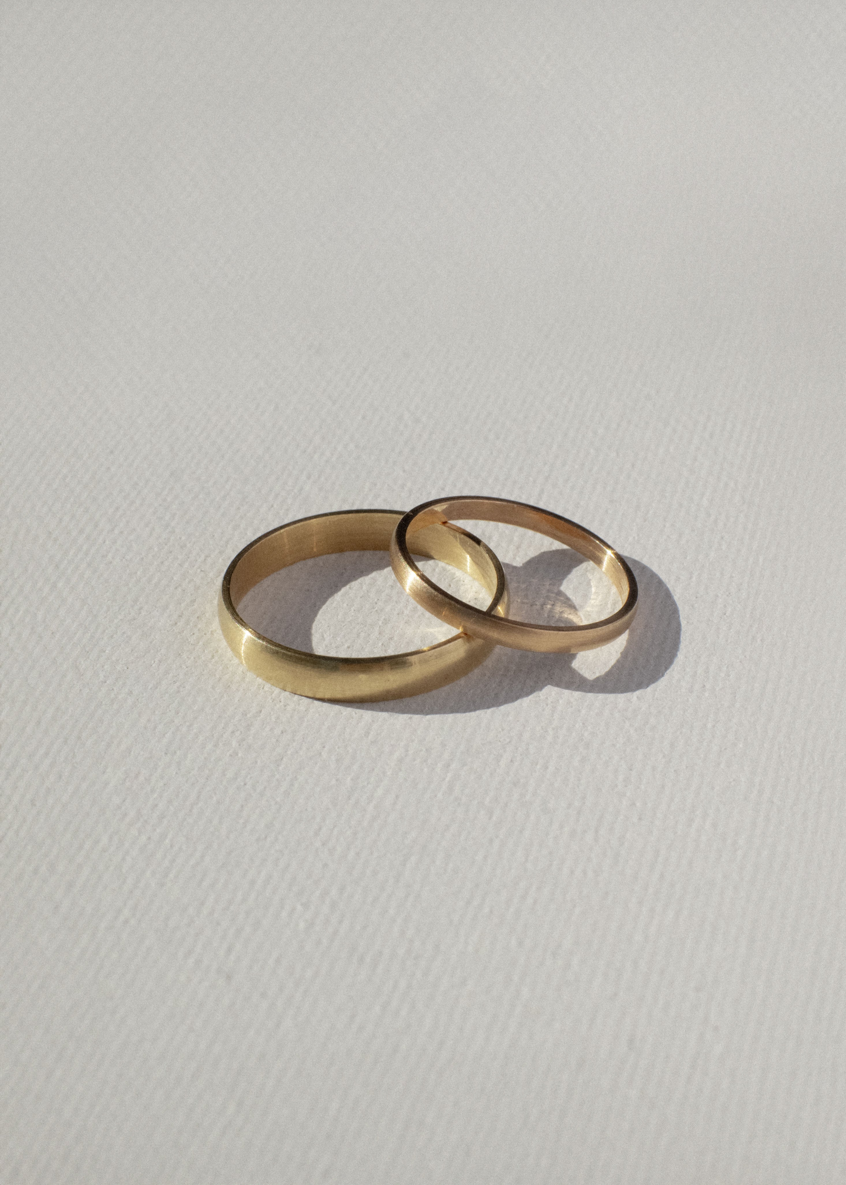 18k Rose Gold Wedding Bands (I)