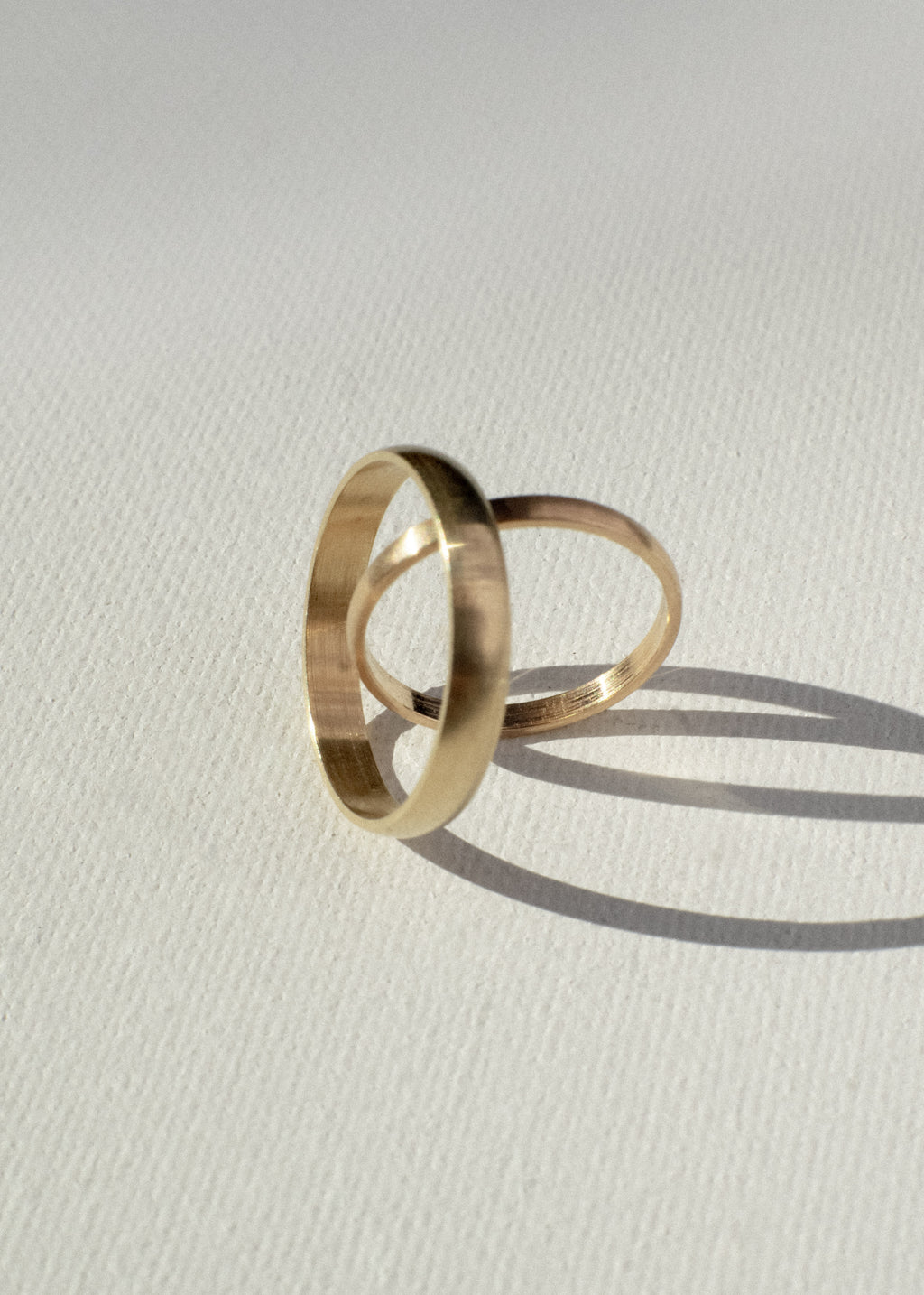 18k Rose Gold Wedding Bands (I)