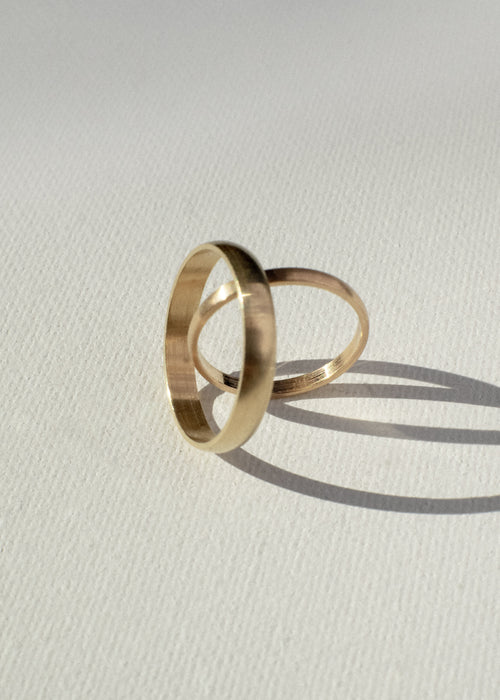 18k Rose Gold Wedding Bands (I)