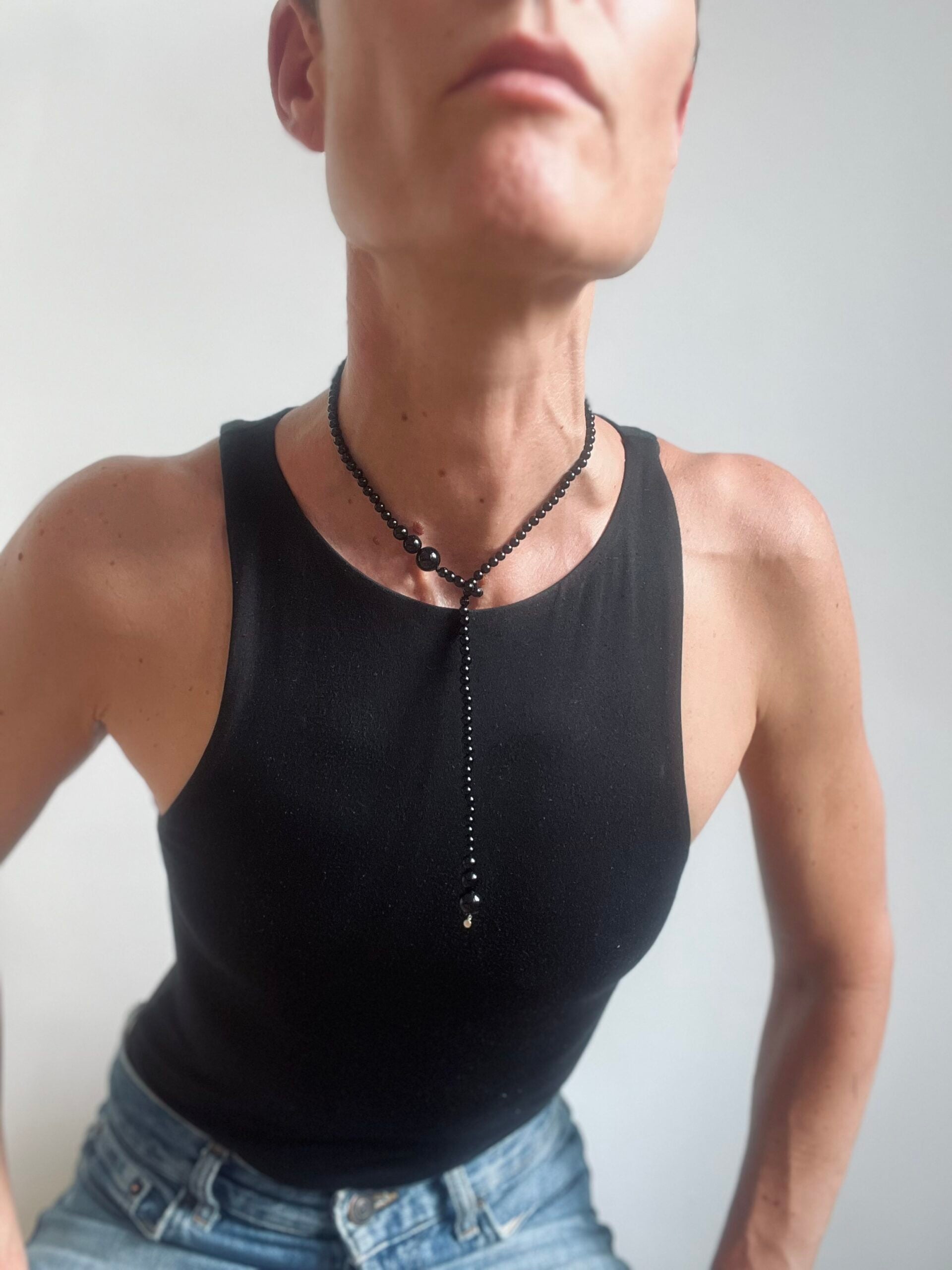 アクセサリー SASKIA DIEZ WIRE BOLD NECKPIECE Black DROP Lasso – Saskia Diez