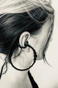 Big DROP Black Double Ear Cuff