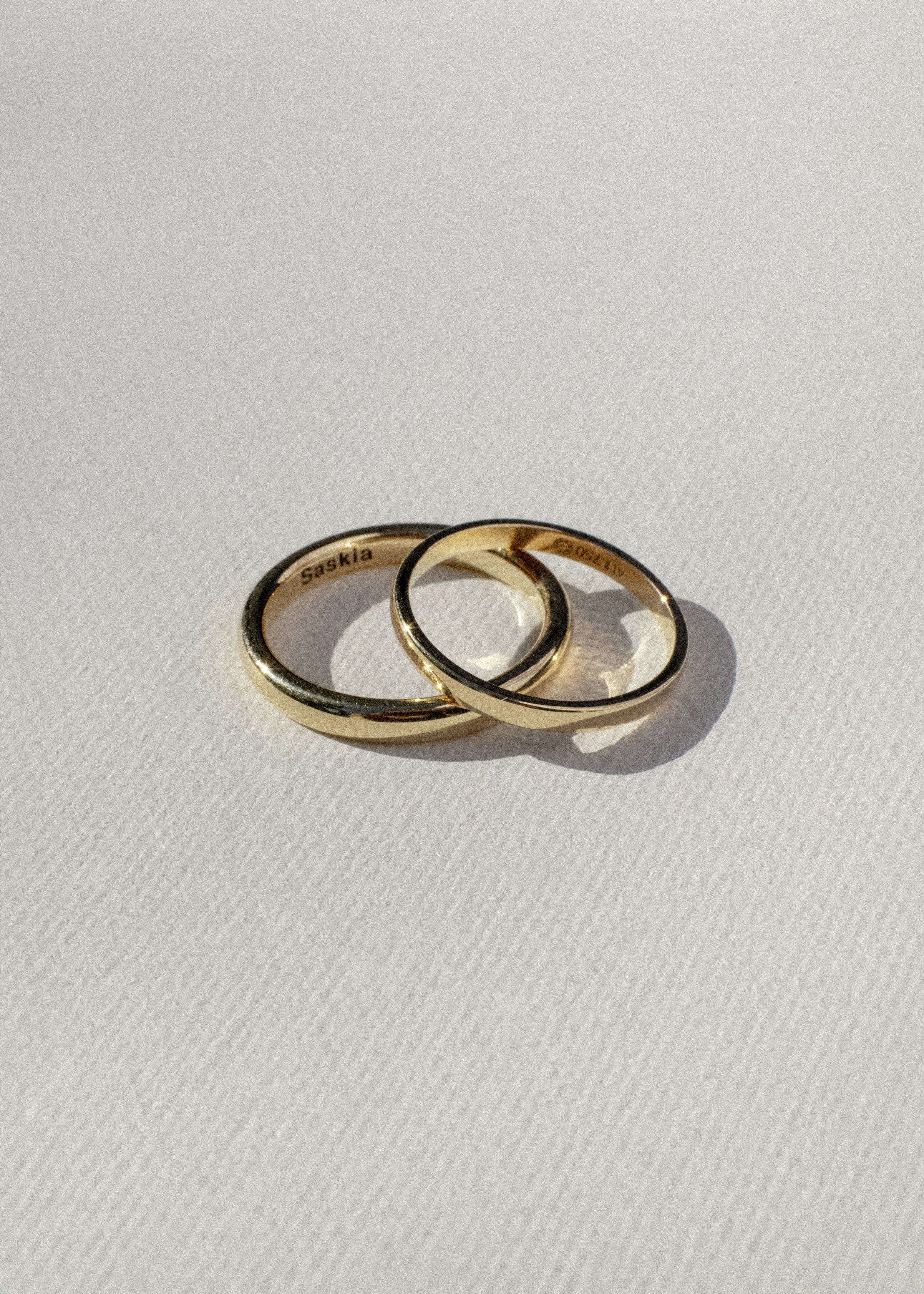 18k Rose Gold Weddings Bands (J)
