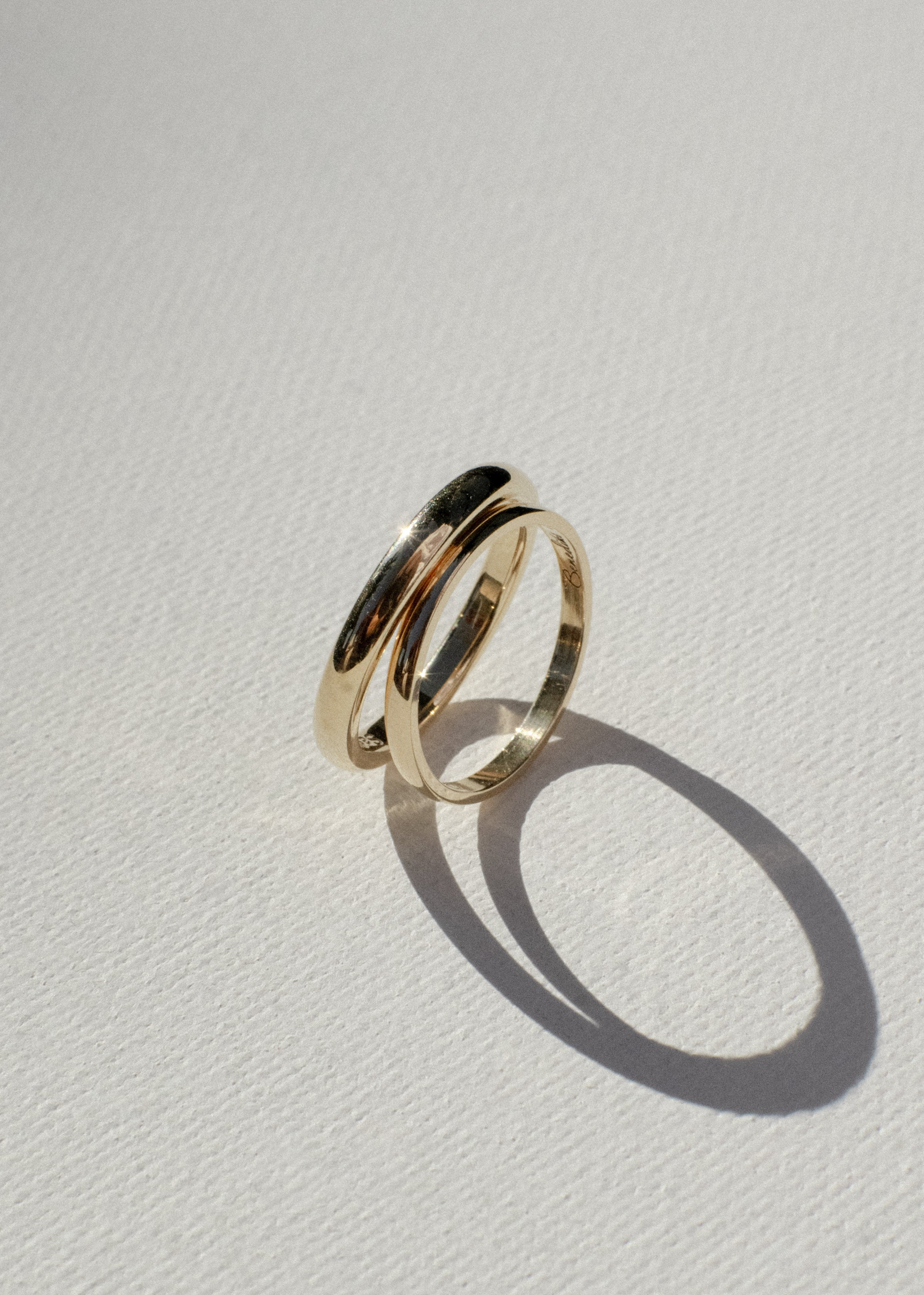 18k Rose Gold Weddings Bands (J)