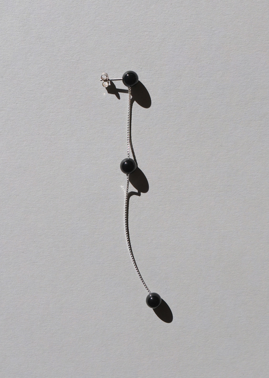 Black 3 DROP Earring