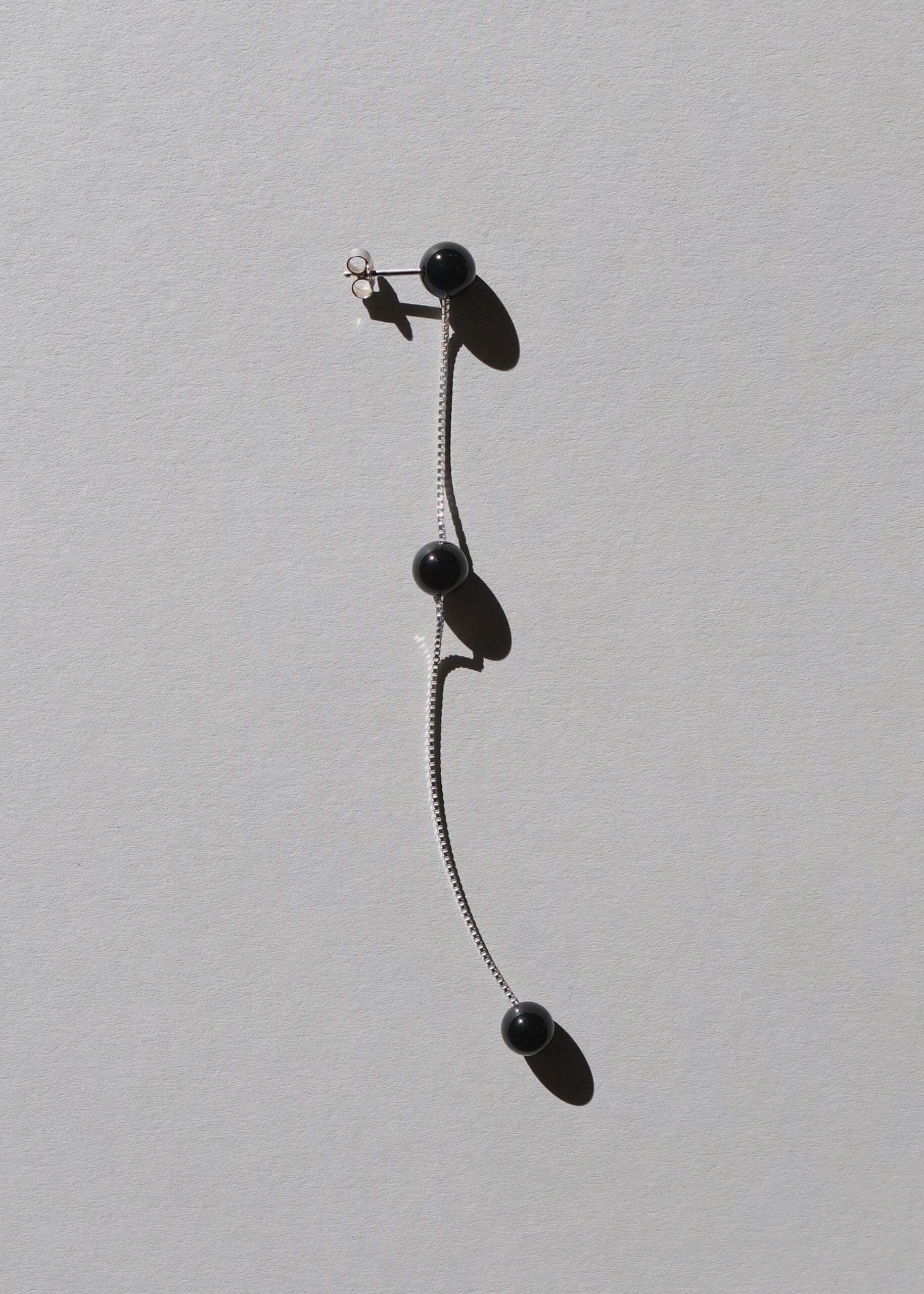 Black 3 DROP Earring