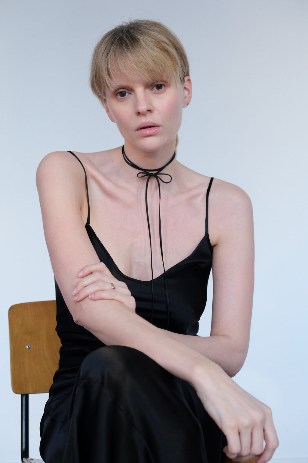 silk BOW choker
