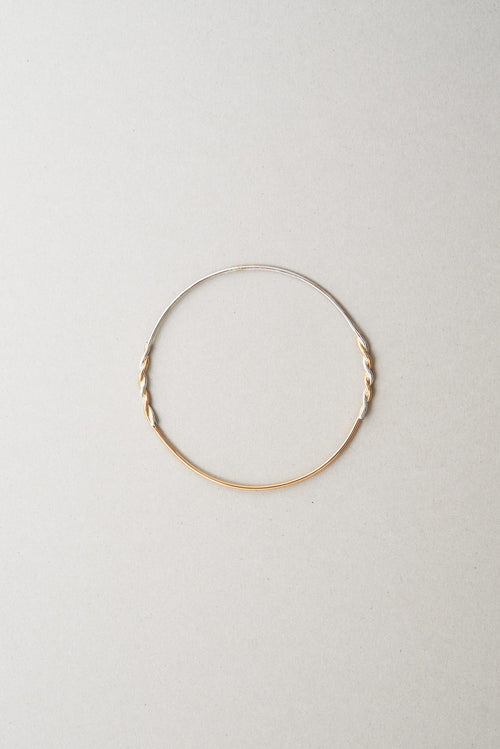 Bicolour Twisted Bangle