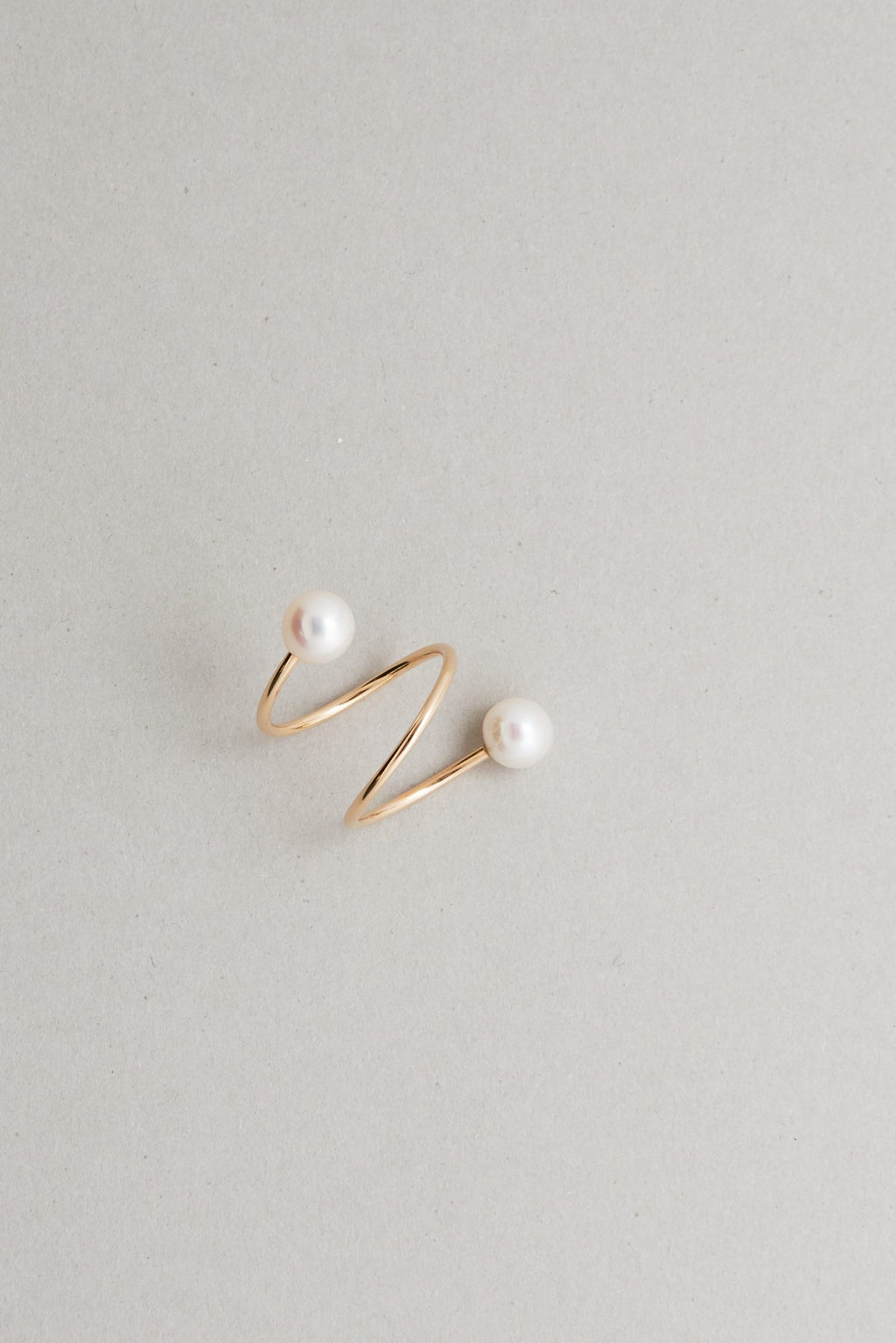 Spiral PEARL Ring
