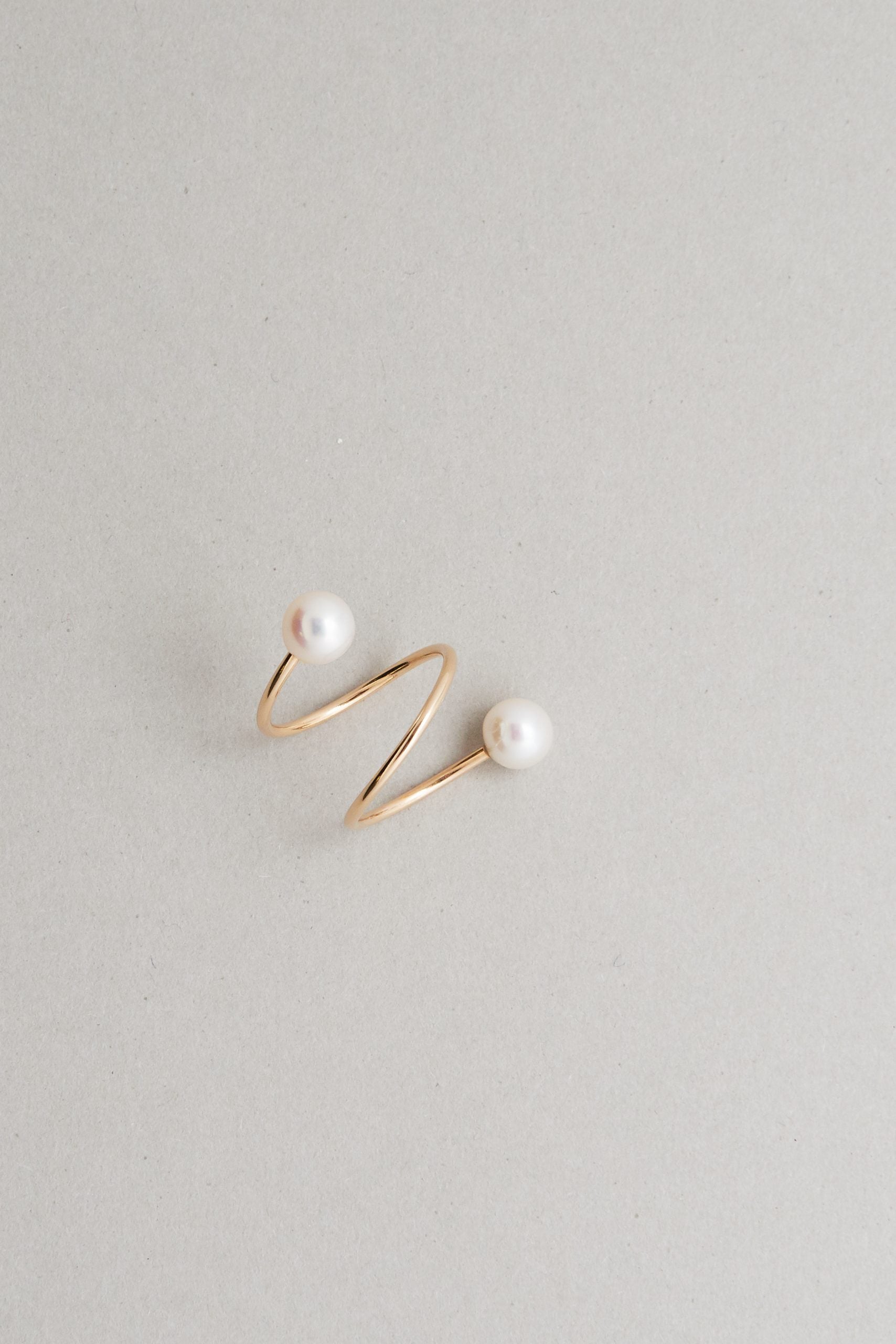 Spiral PEARL Ring