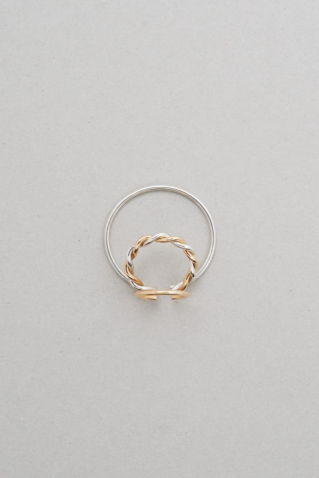 Bicolour TWISTED Triple Ear Cuff