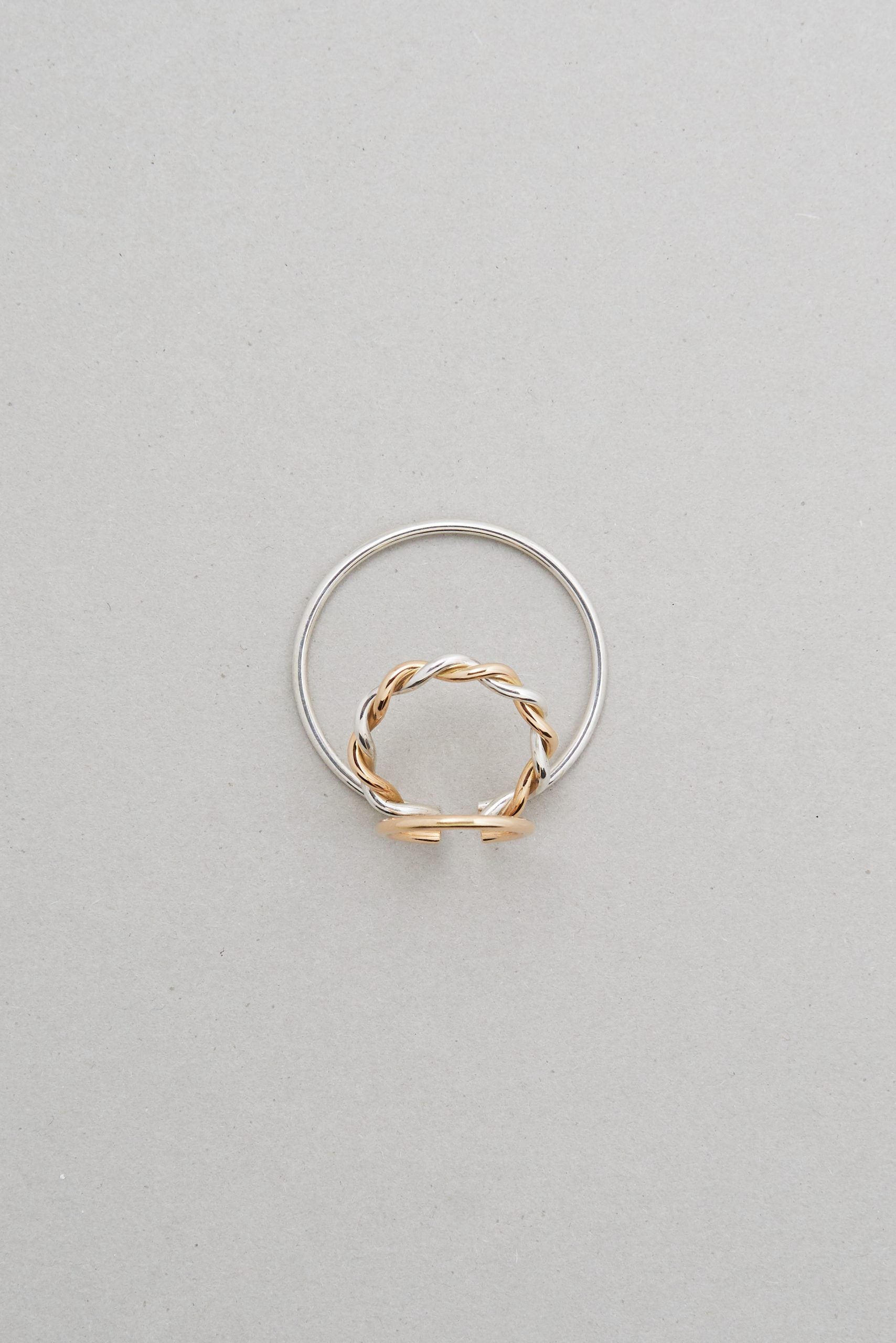 Bicolour TWISTED Triple Ear Cuff