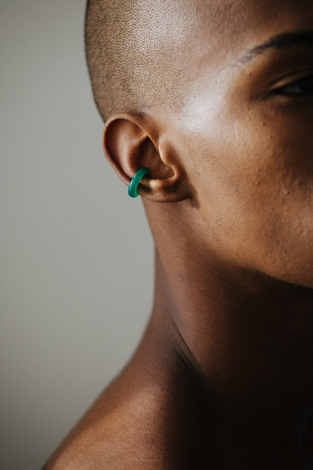 Semiprecious BOLD Ear Cuff