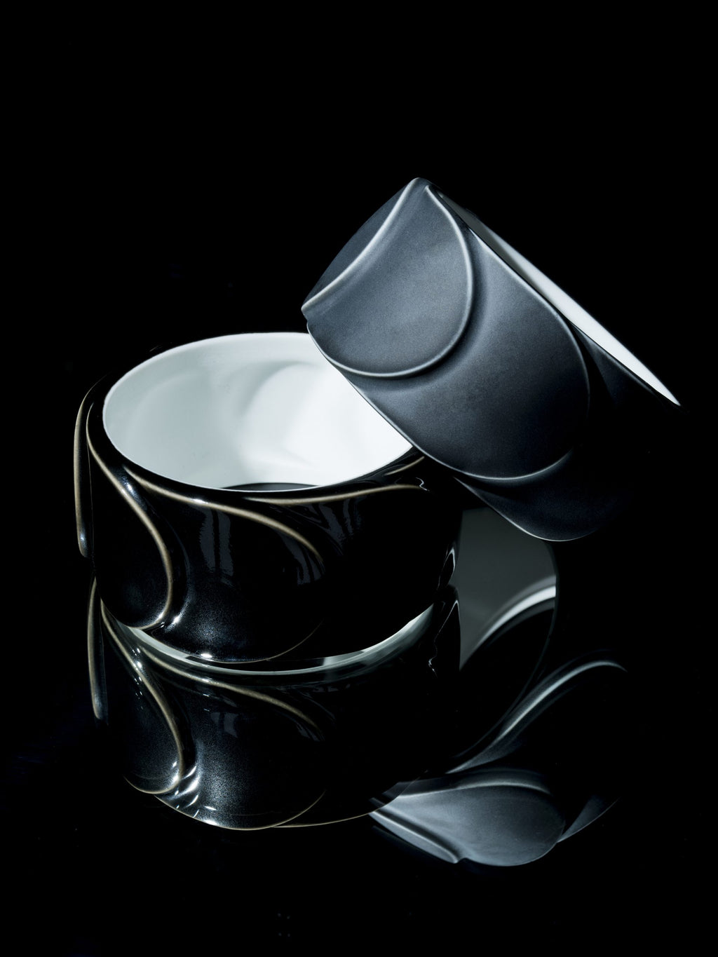 Grey Silver Drake Cuffs