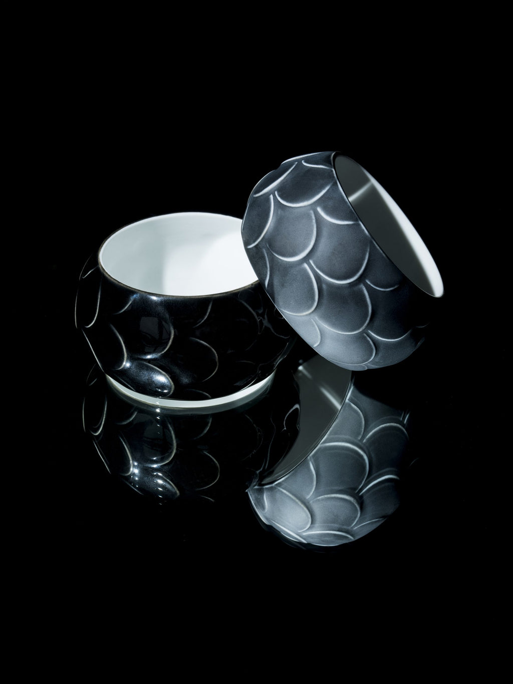 Grey Silver Drake Cuffs