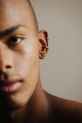 Double WIRE BOLD Ear Cuff Up