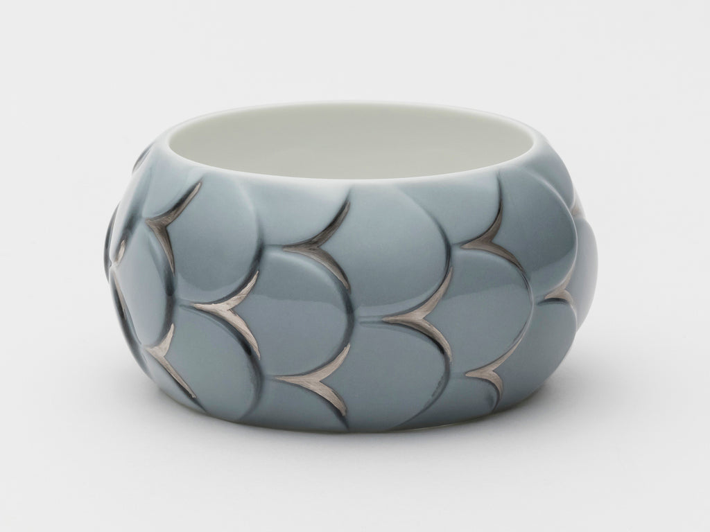 Grey Silver Drake Cuffs