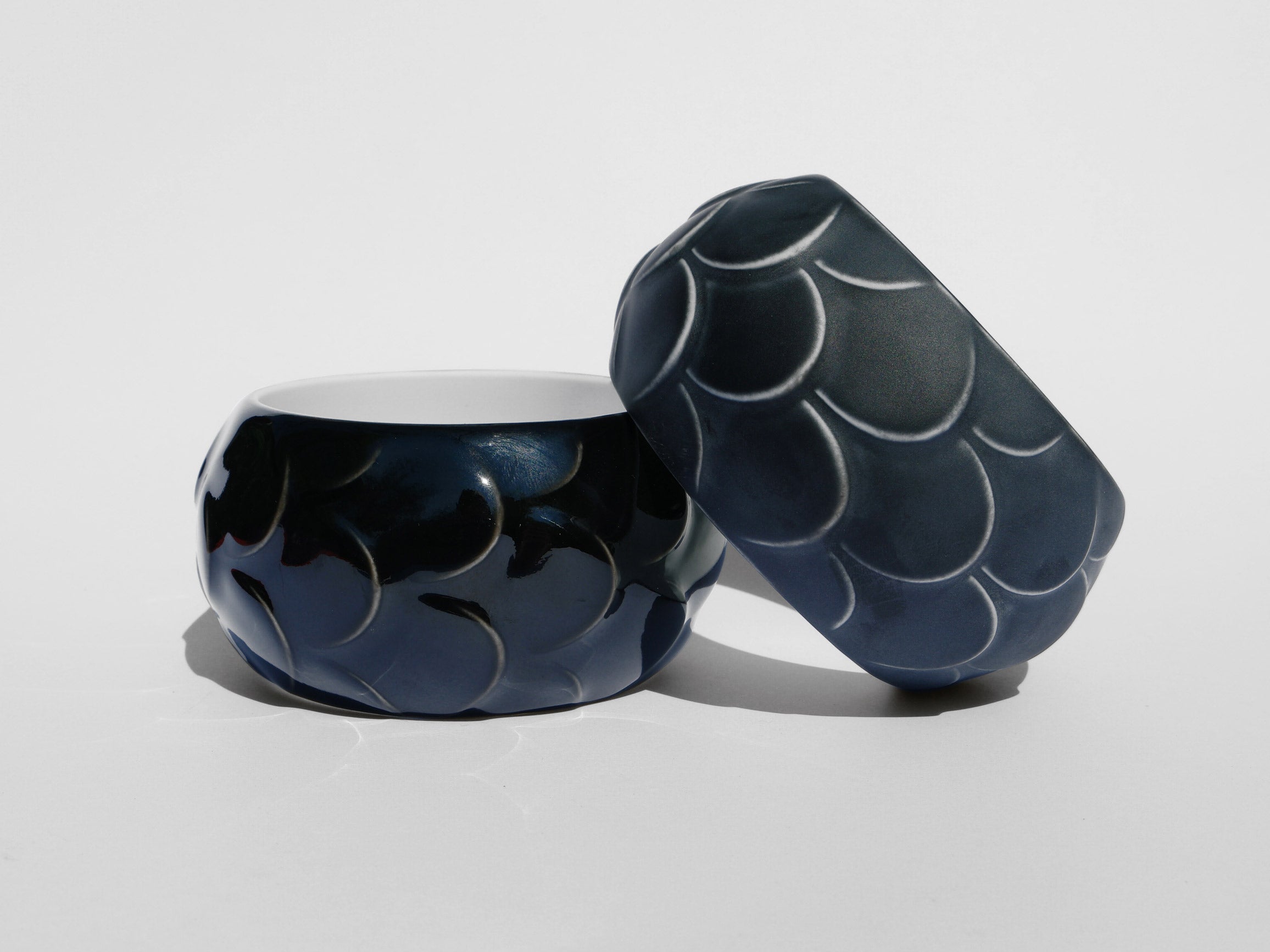 Grey Silver Drake Cuffs
