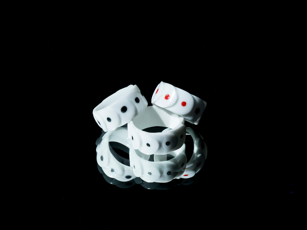 Grey Silver Drake Cuffs