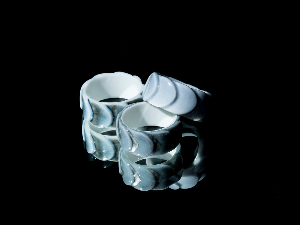 Grey Silver Drake Cuffs
