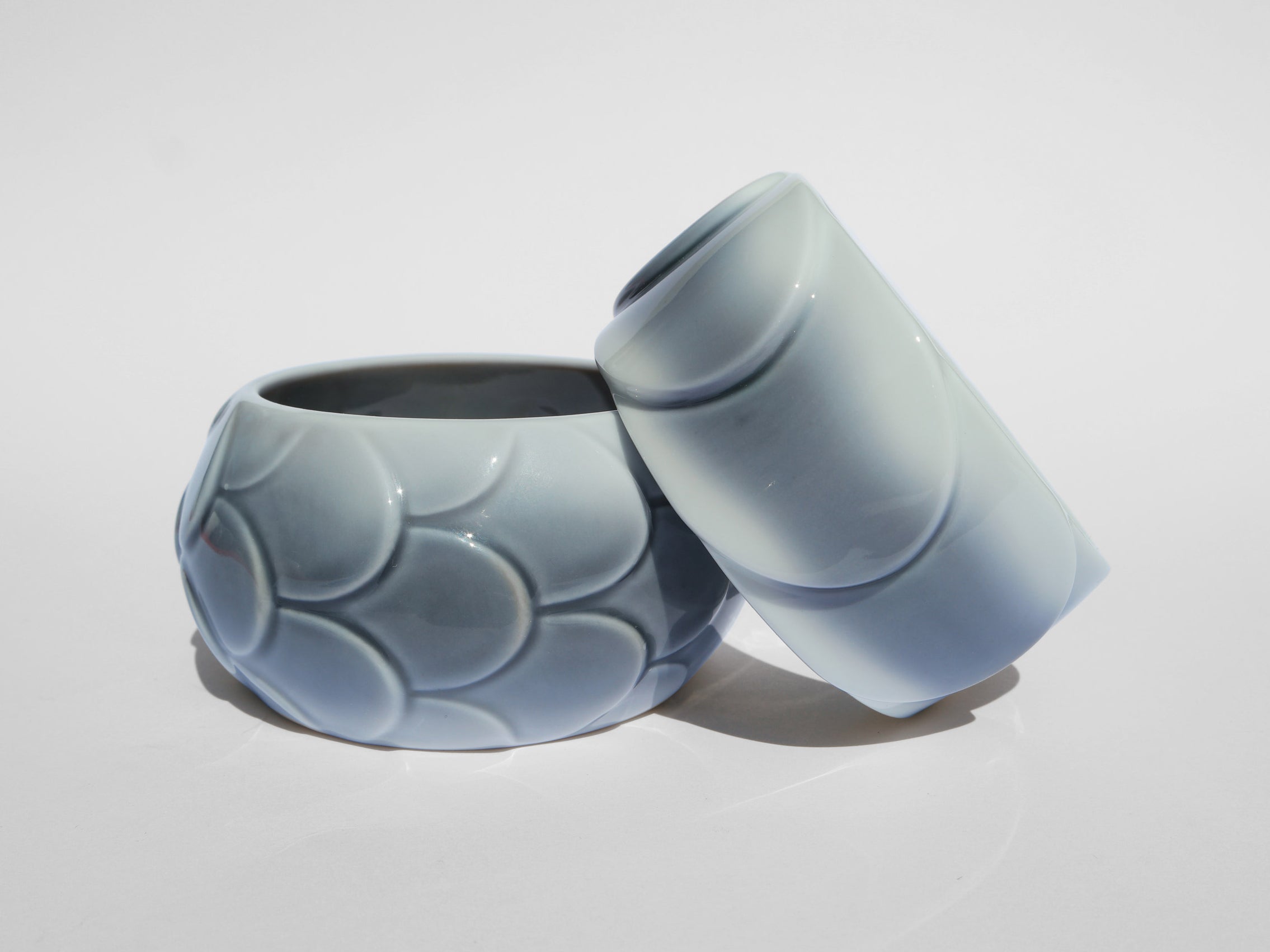 Grey Silver Drake Cuffs
