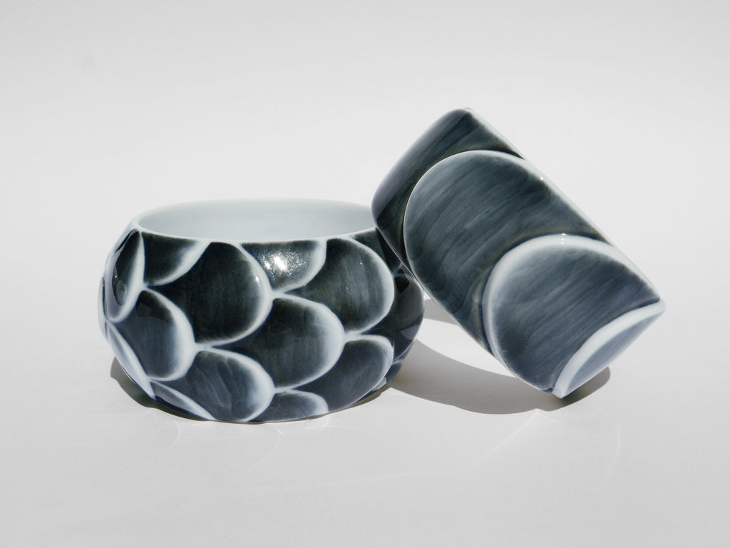 Grey Silver Drake Cuffs