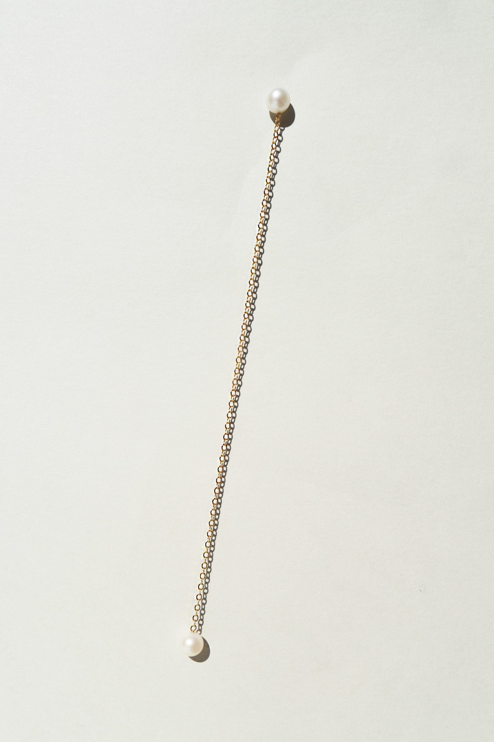 Long & Short PEARL BARBELLE Earring