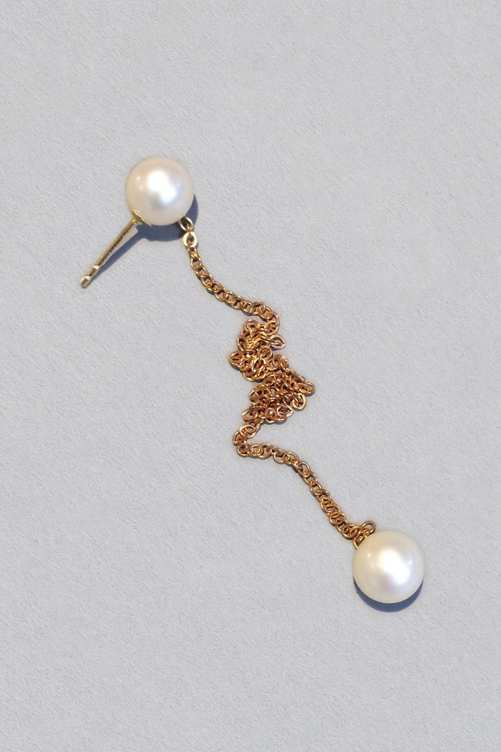 Long & Short PEARL BARBELLE Earring