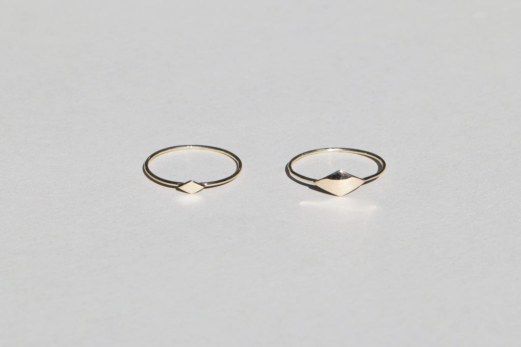 Mini & Tiny RHOMBO Ring