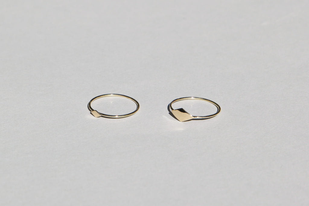 Mini & Tiny RHOMBO Ring