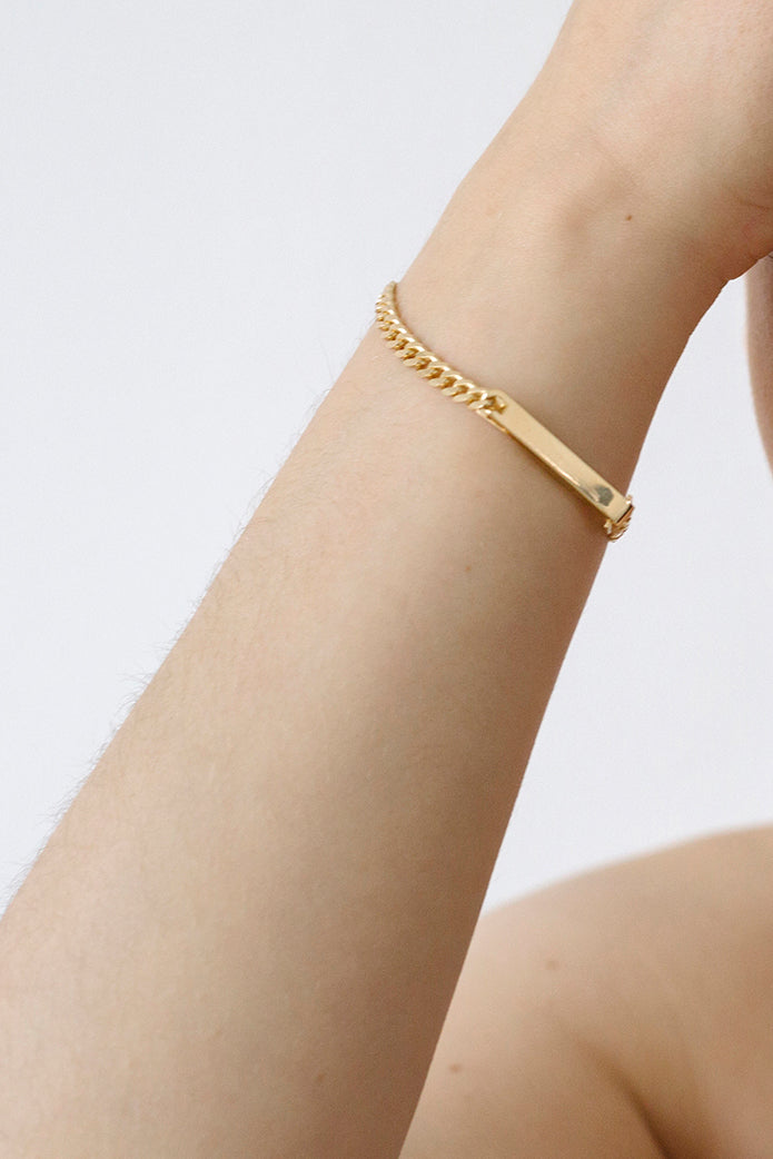 Gold Narrow IDENTITY Bracelet