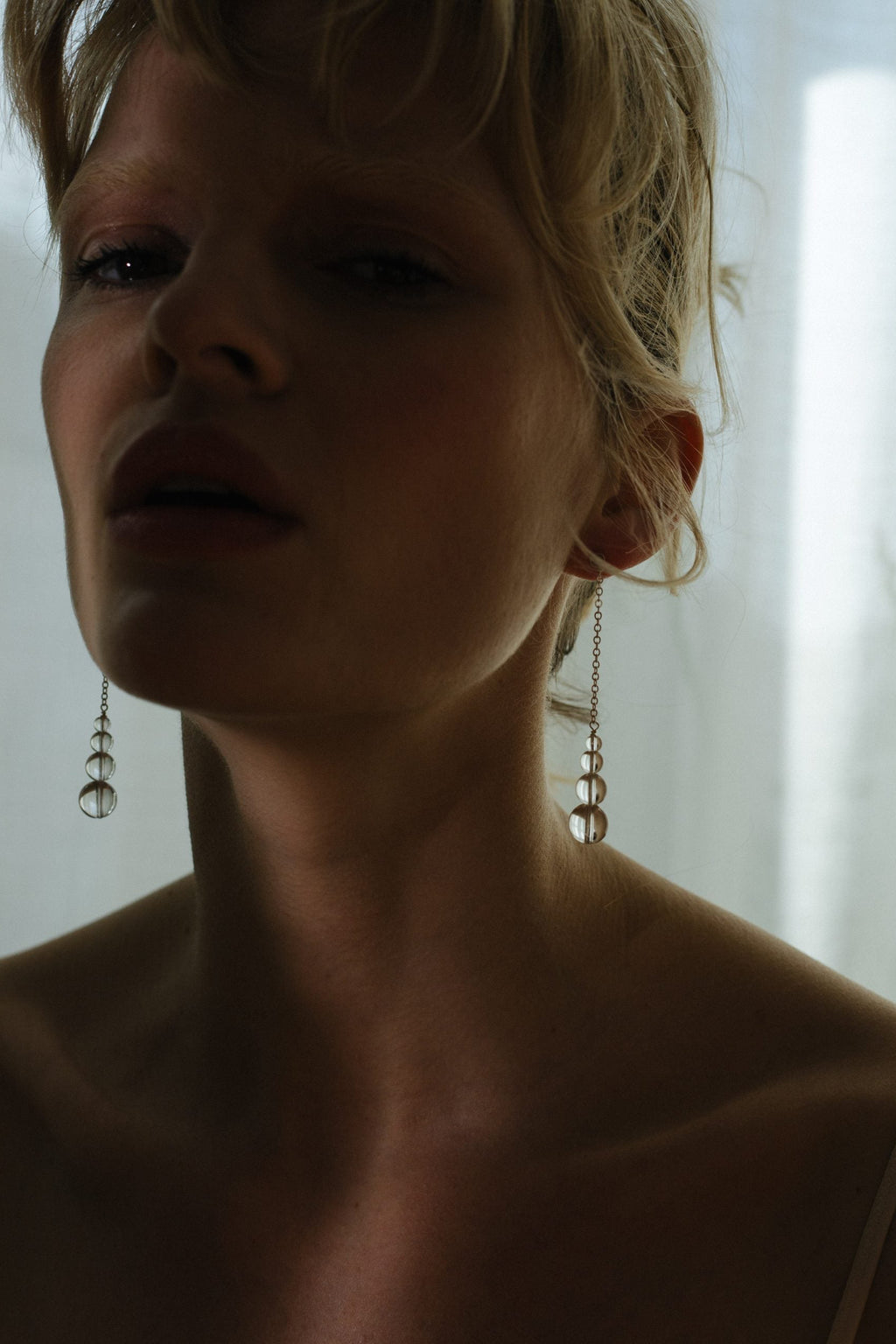 Short Drop CRYSTAL Earrings