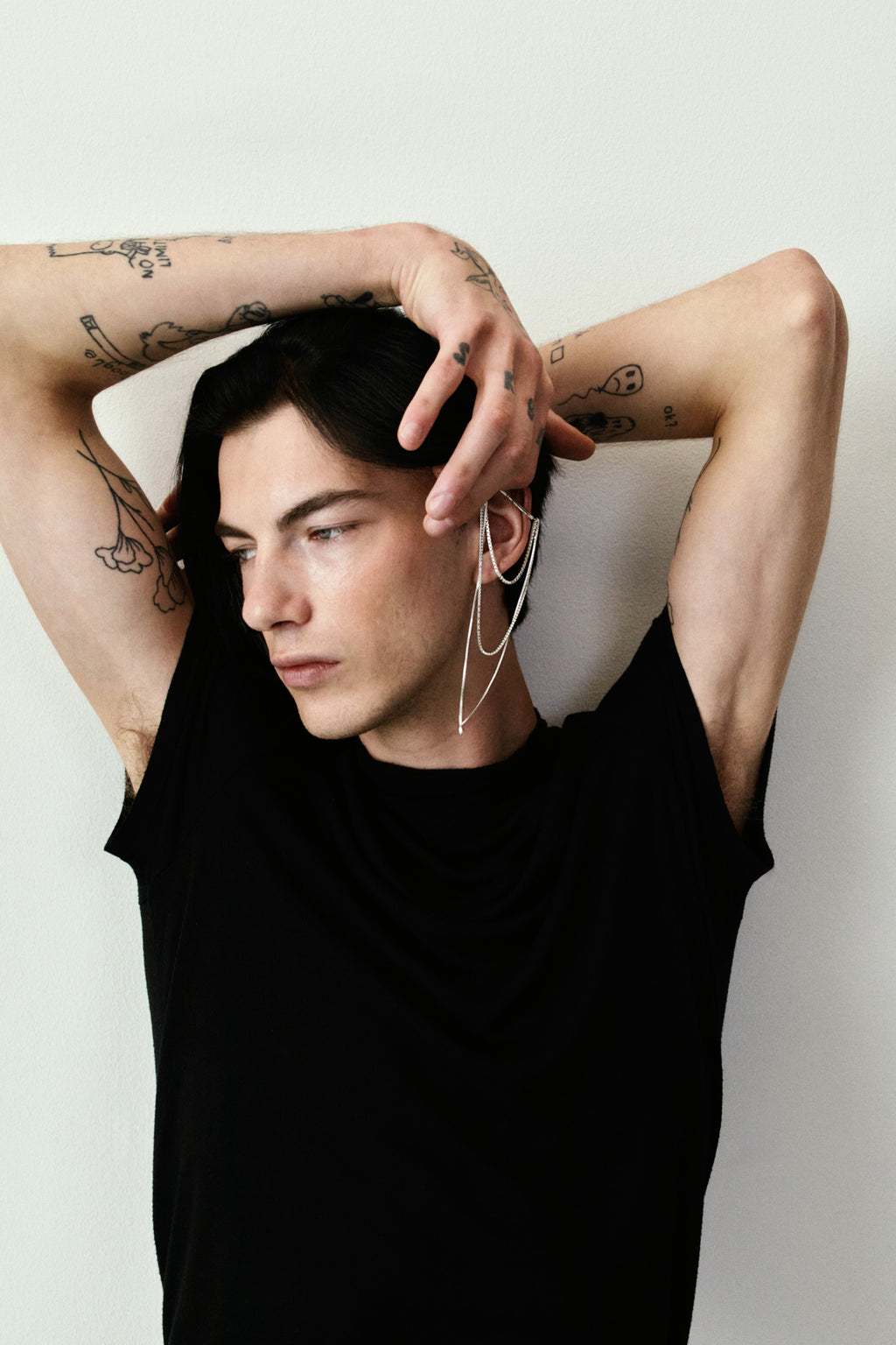 REBL x DIEZ Triple Chained Ear Cuff