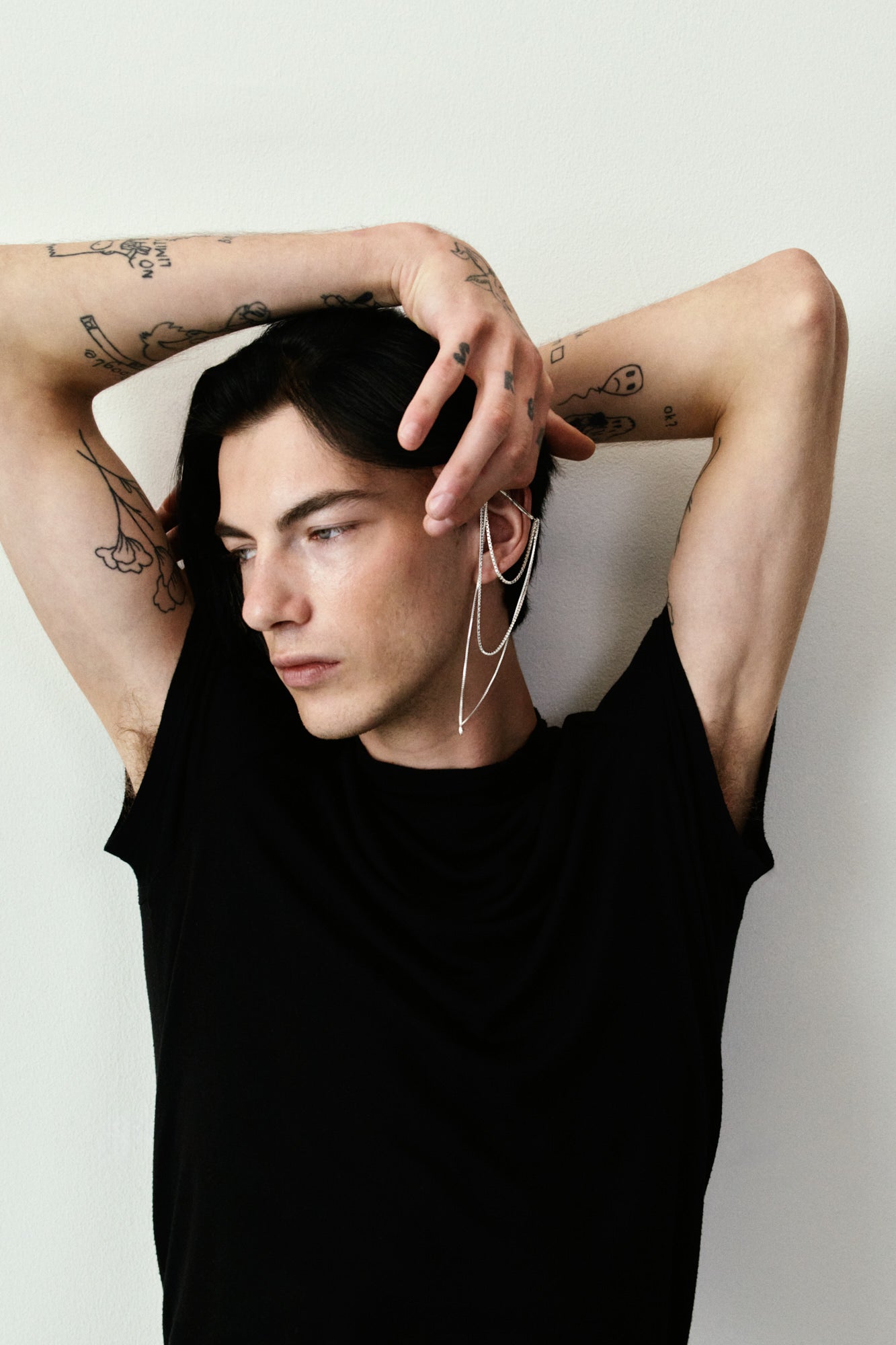 REBL x DIEZ Triple Chained Ear Cuff