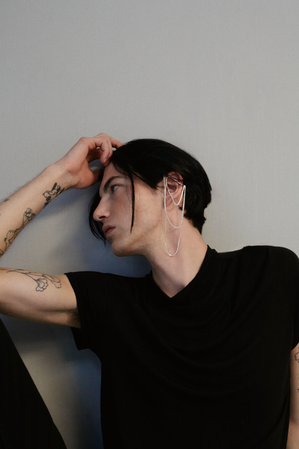 REBL x DIEZ Triple Chained Ear Cuff