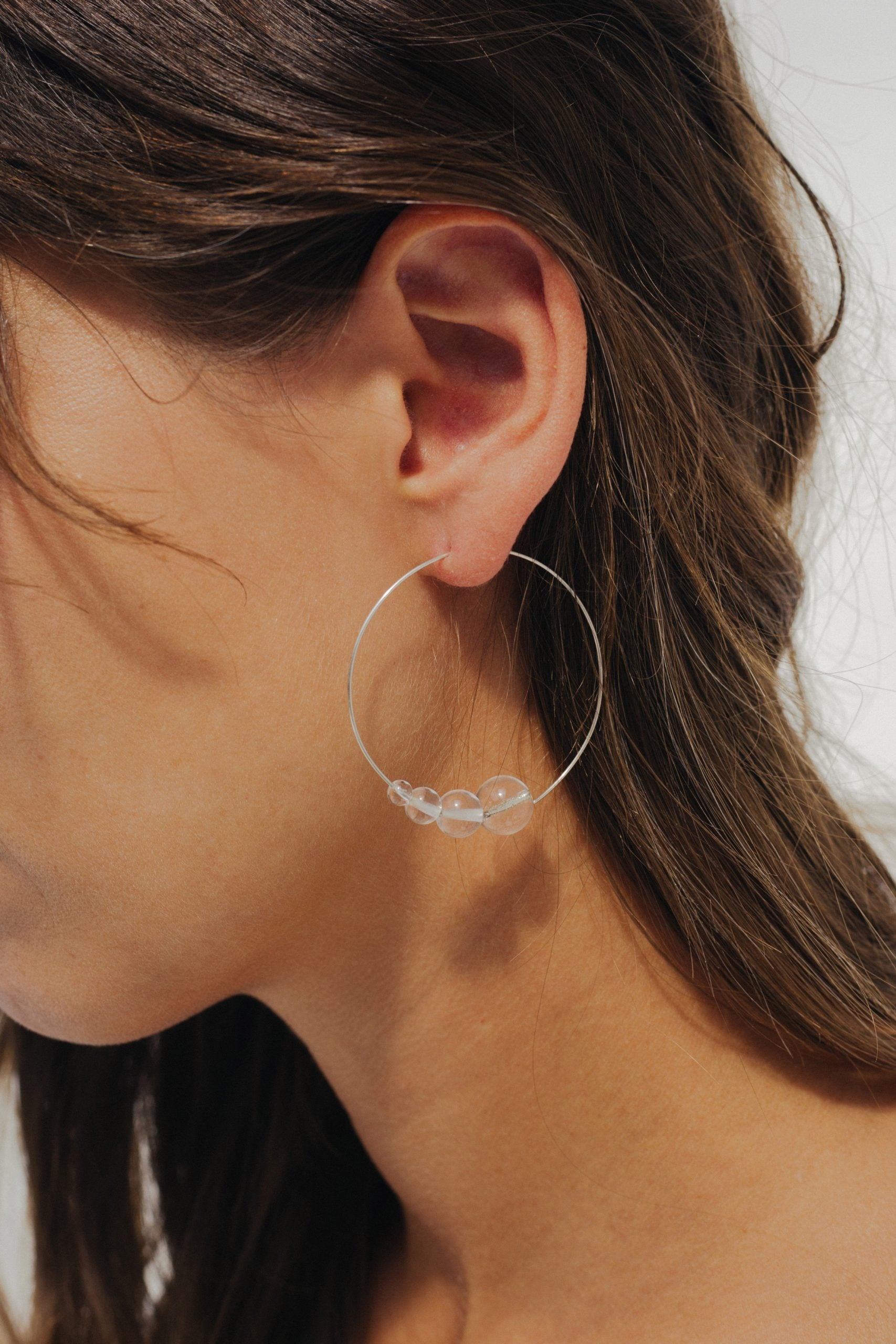 Drop CRYSTAL Hoops