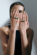 Silver & Colour SLING Ring No2