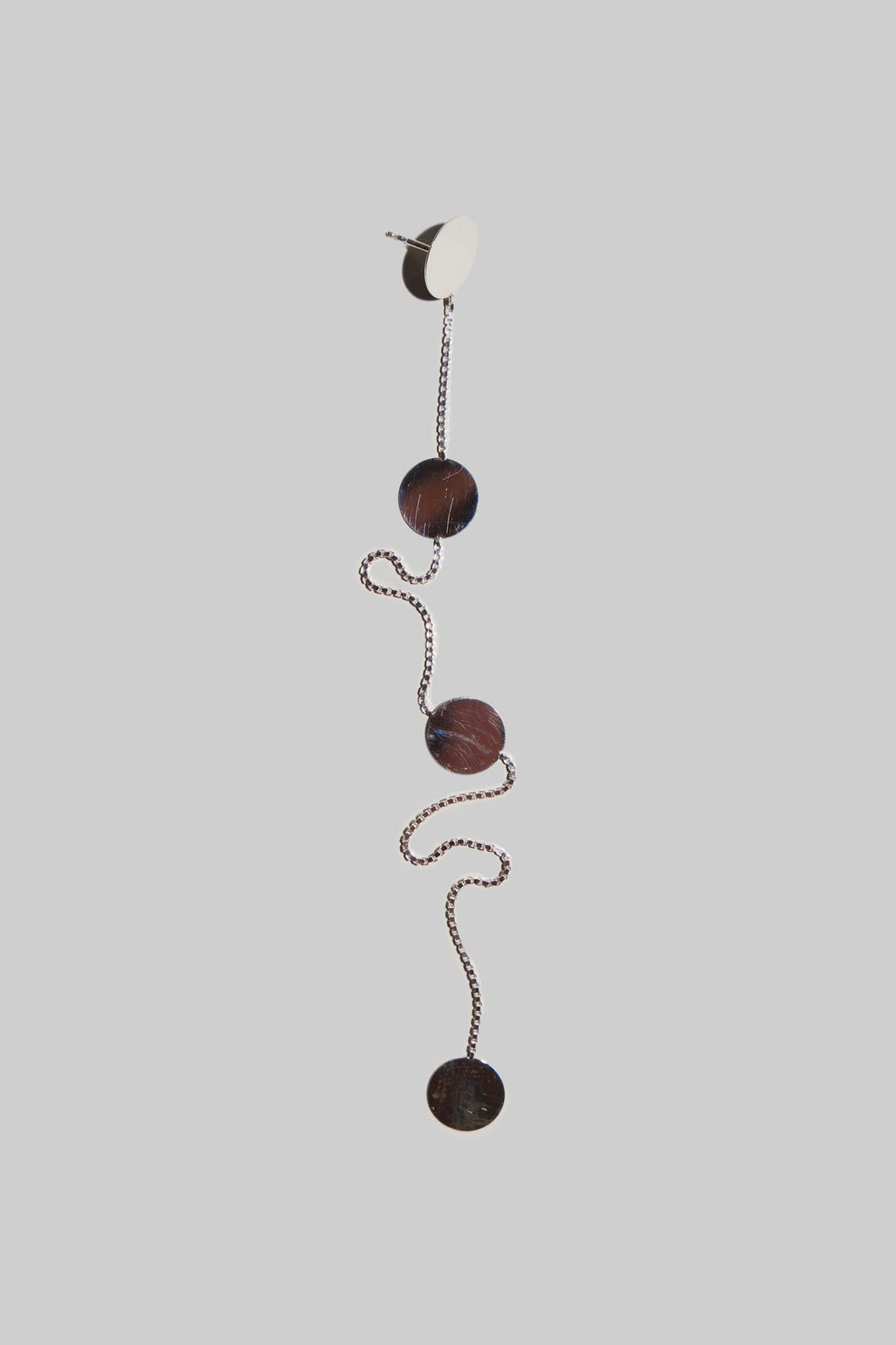 Silver Dancing PAILLETTES Earring No1