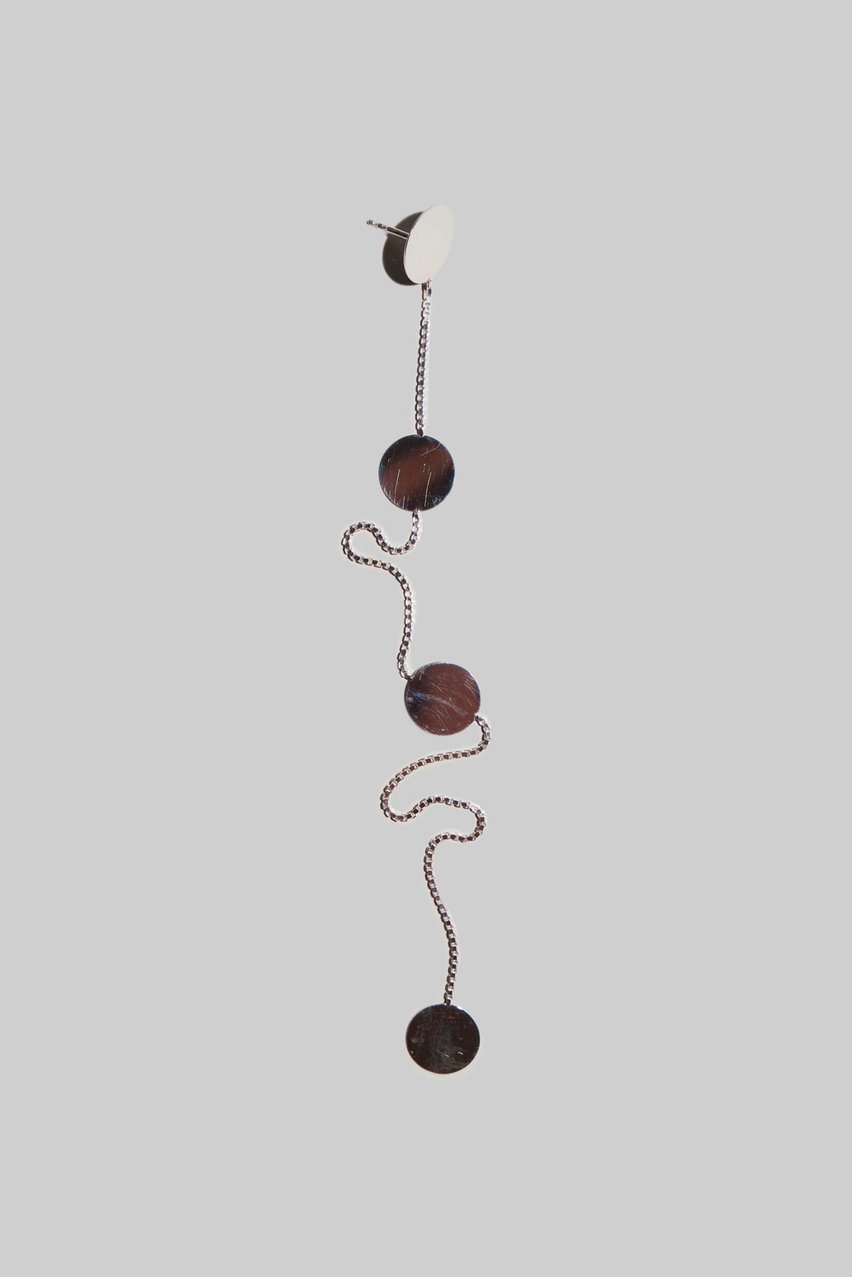Silver Dancing PAILLETTES Earring No1