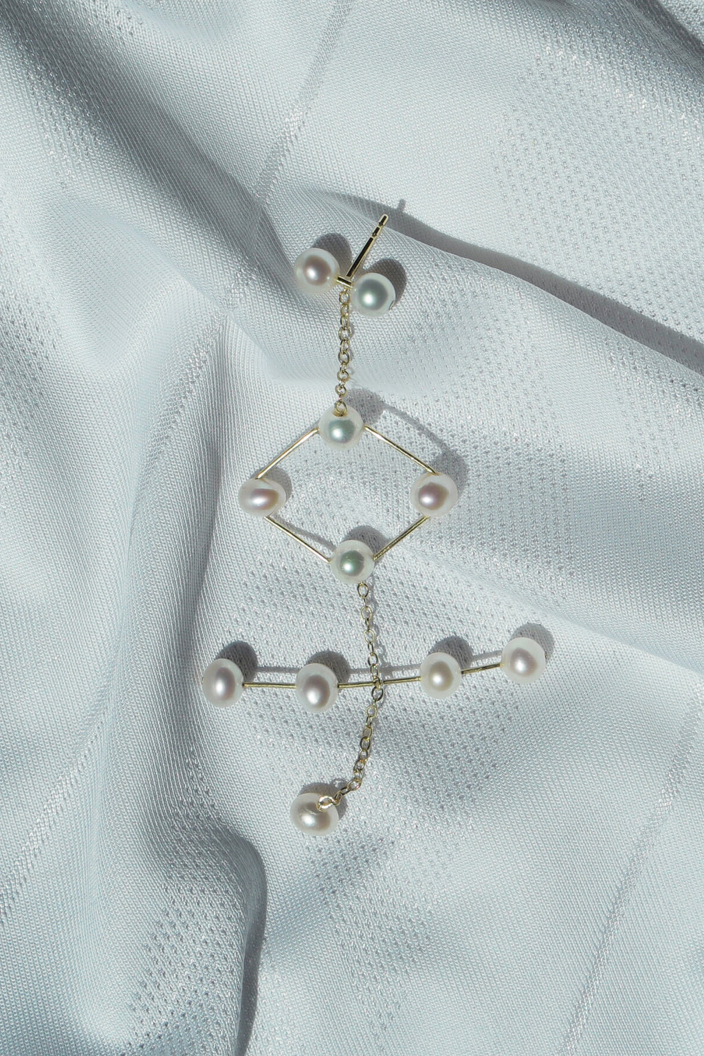 Soccer Earring 4-4-2 diamond