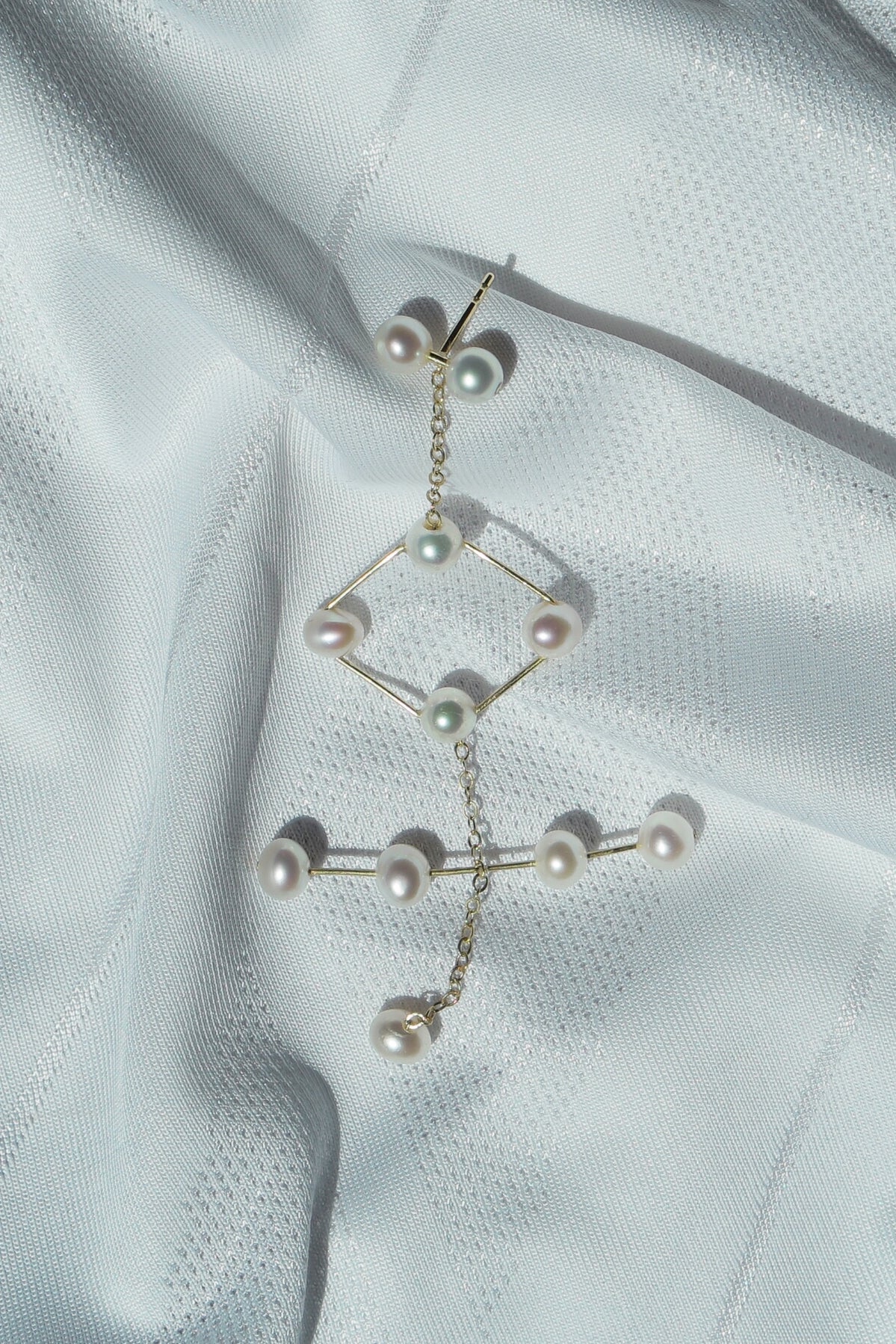 Soccer Earring 4-4-2 diamond