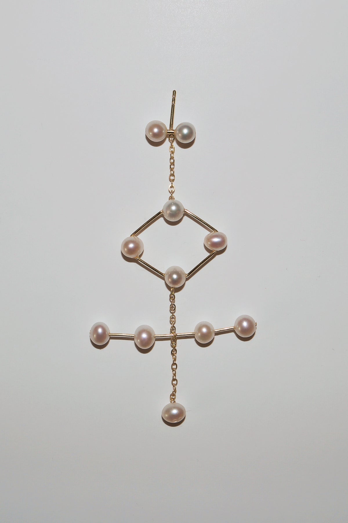 Soccer Earring 4-4-2 diamond